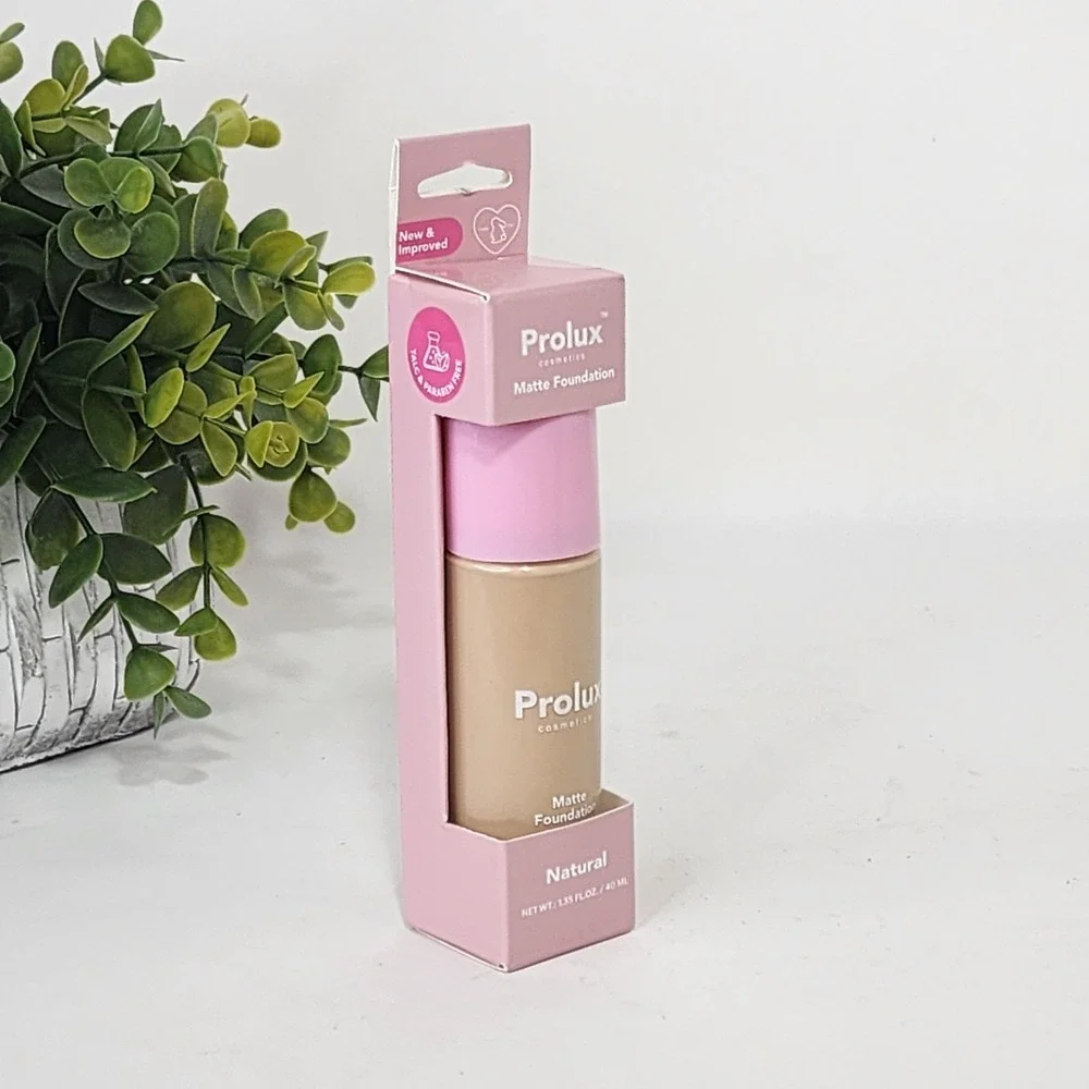 Prolux Cosmetics Matte Foundation Natural Shade - 1.35 fl oz / 40 mL - New
